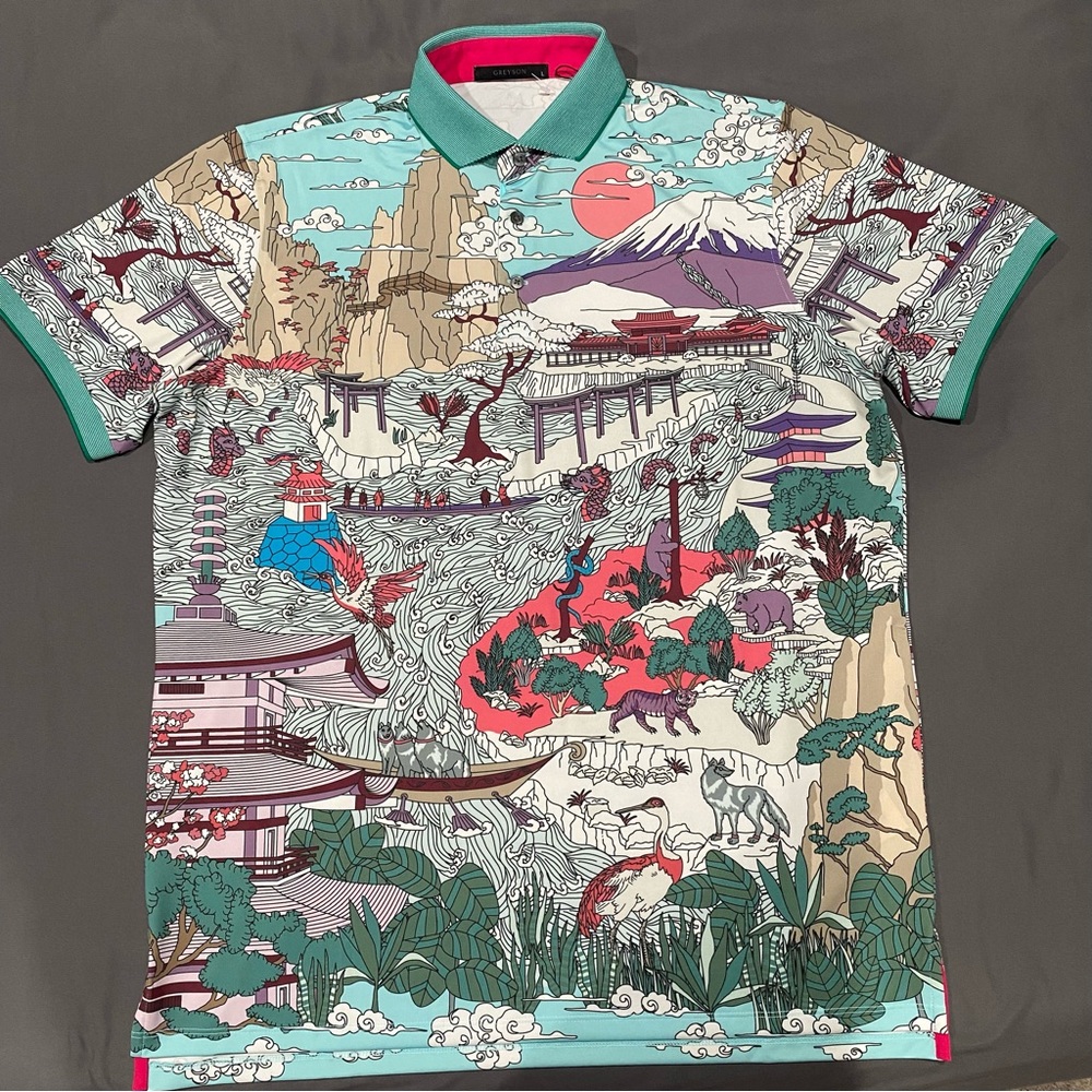 Greyson Multicolor Graphic Polo Shirt